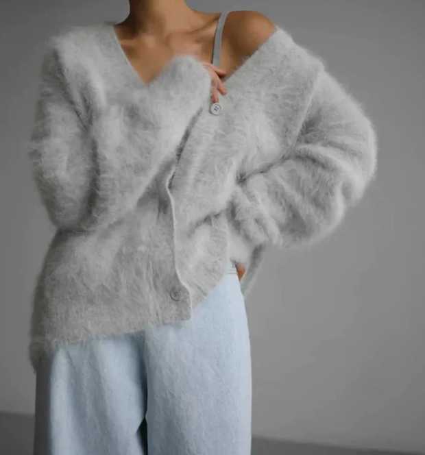 MIRLA Cárdigan en lujosa mezcla de lana